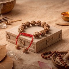4 Mukhi Nepali Rudraksha Bracelet for Knowledge & Creativity