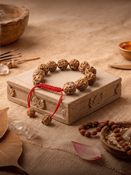 4 Mukhi Nepali Rudraksha Bracelet for Knowledge & Creativity