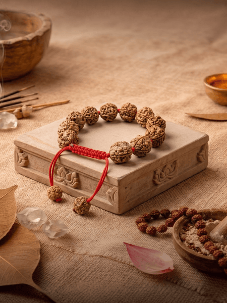 5 Mukhi Nepali Rudraksha Bracelet for Peace & Wellbeing