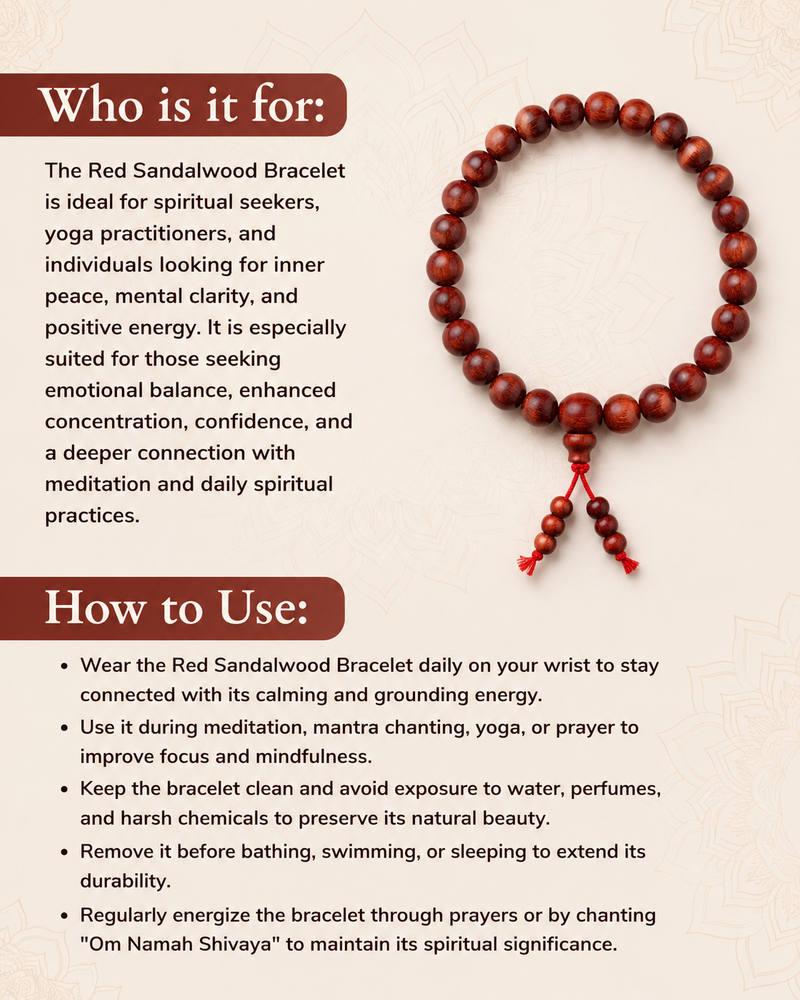 Sandalwood Bracelet  Indian for Calm & Spiritual Healing