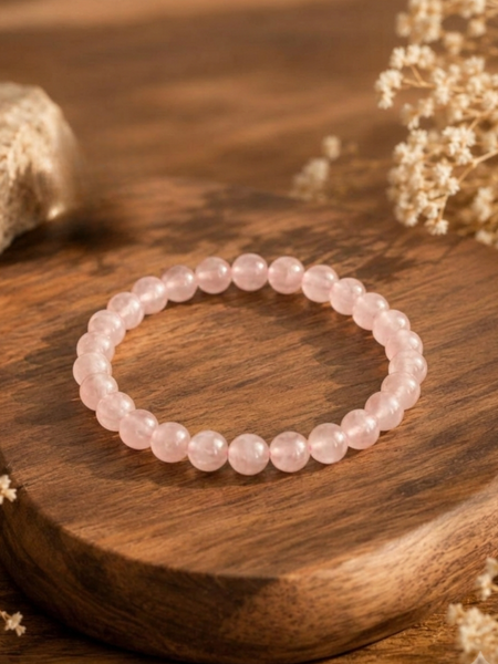 Rose Quartz Bracelet for Love, Healing & Positivity