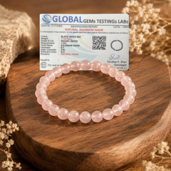 Rose Quartz Bracelet for Love, Healing & Positivity