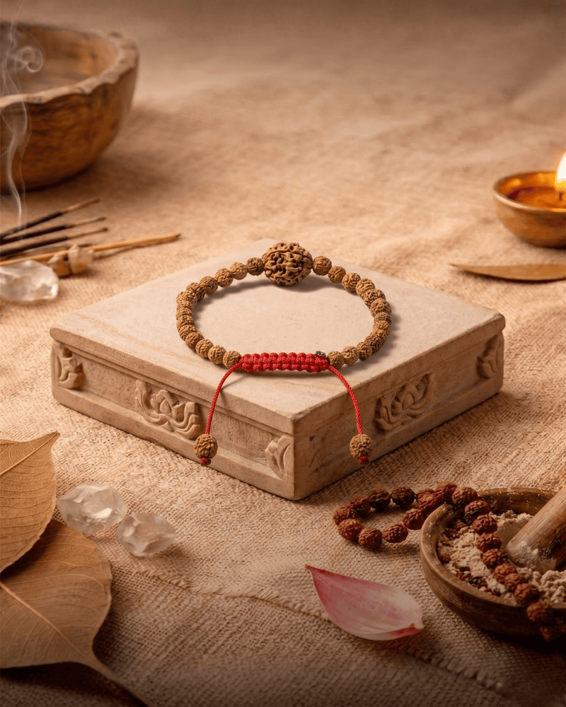 4 Mukhi Nepali + Indonesian Rudraksha Bracelet for Creativity