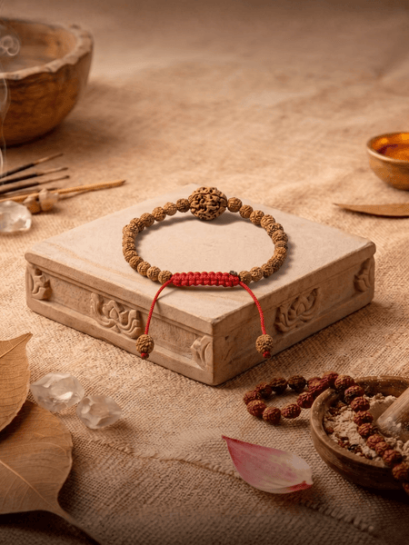 4 Mukhi Nepali + Indonesian Rudraksha Bracelet for Creativity