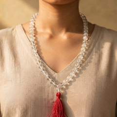 Sphatik Mala Crystal Quartz for Peace & Meditation Calm