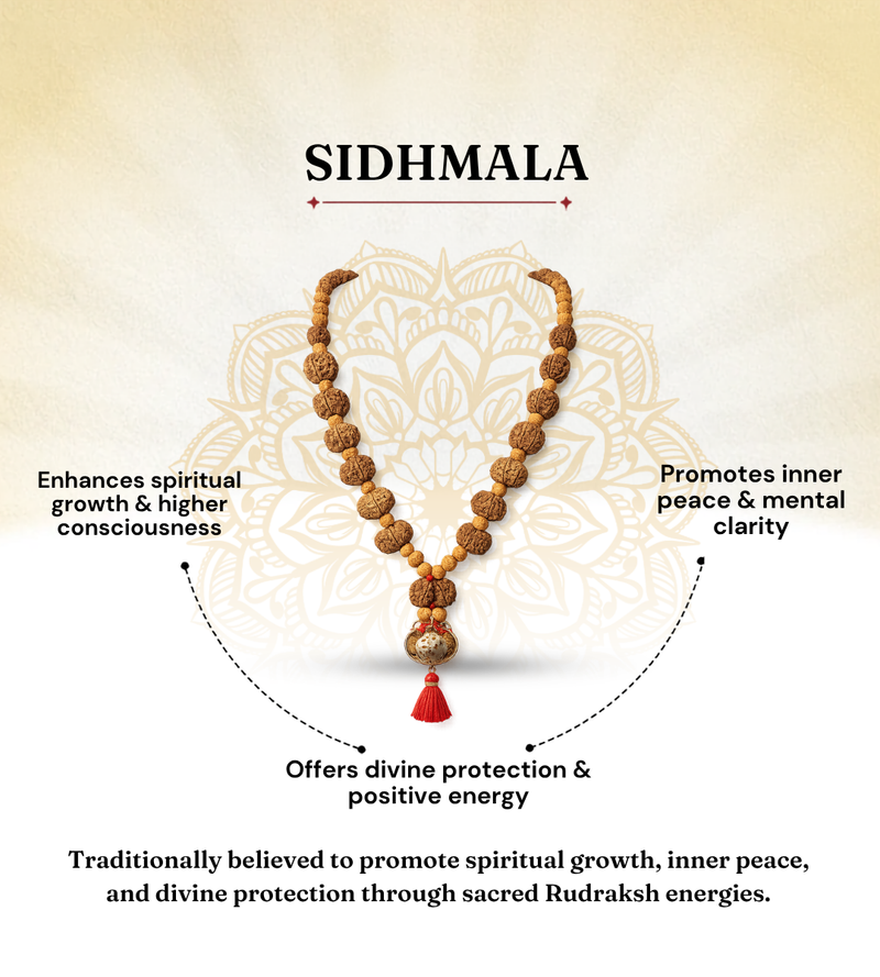 Siddh Mala Nepali 1 to 14 Mukhi for Spiritual Growth