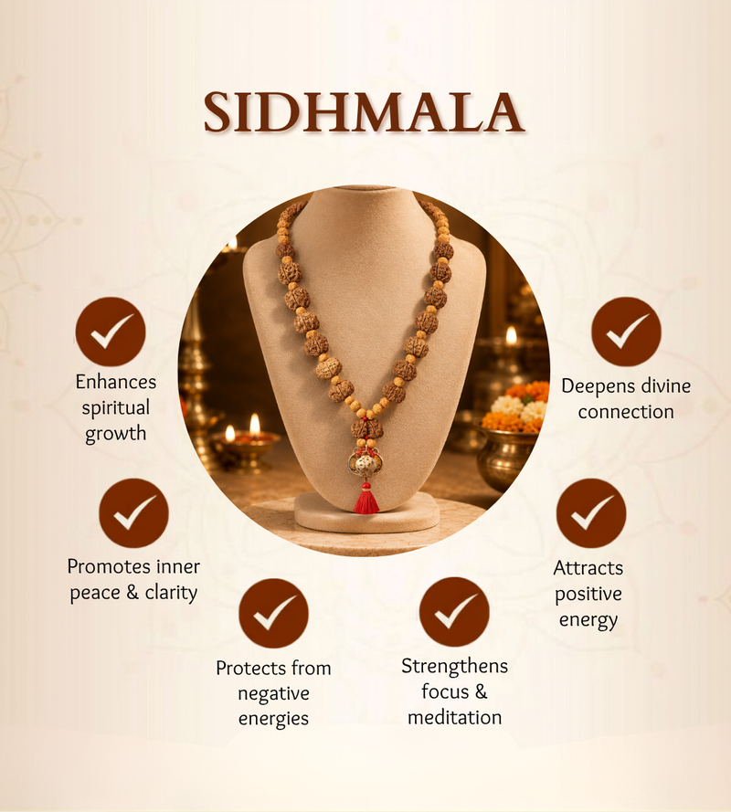Siddh Mala Nepali 1 to 14 Mukhi for Spiritual Growth