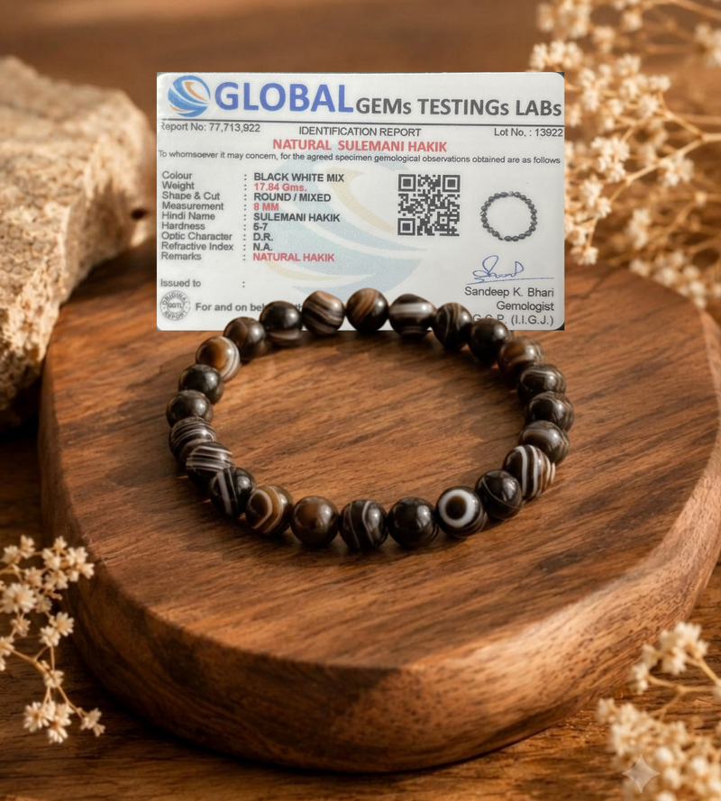 Sulemani Hakik Bracelet for Protection & Positive Energy