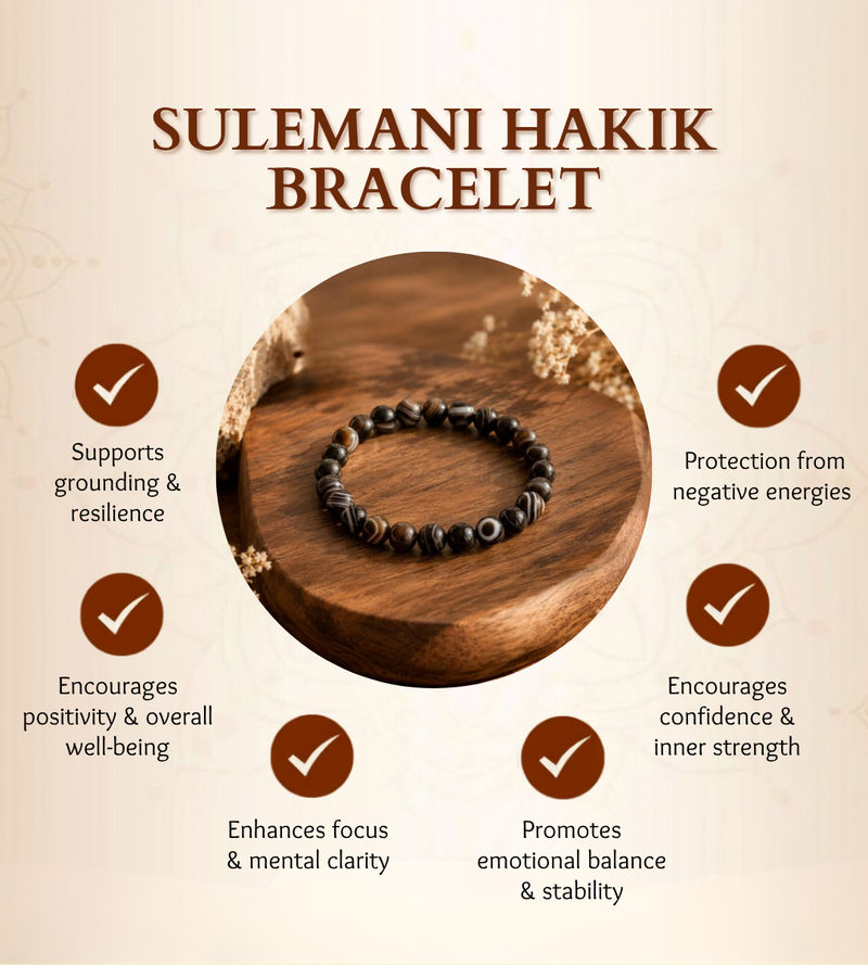 Sulemani Hakik Bracelet for Protection & Positive Energy