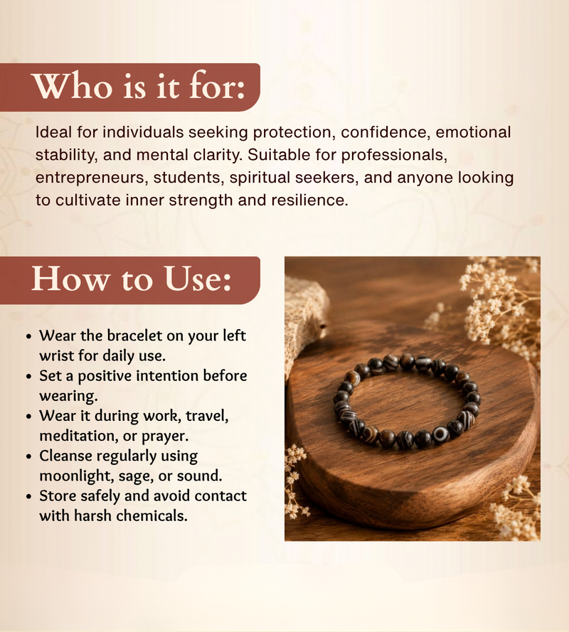 Sulemani Hakik Bracelet for Protection & Positive Energy