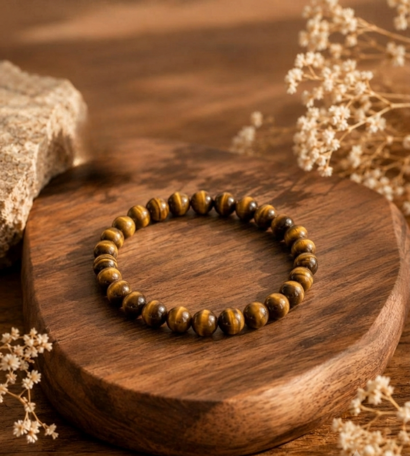 Tiger Eye Bracelet for Confidence, Focus & Protection