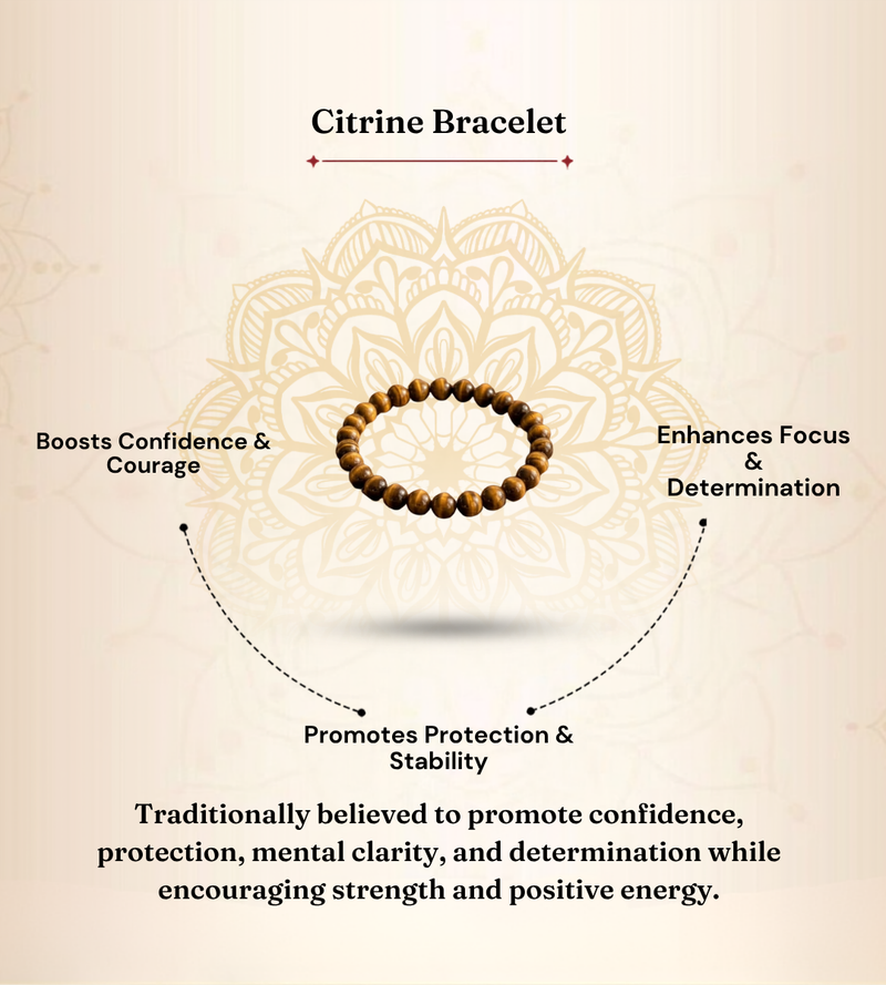 Tiger Eye Bracelet for Confidence, Focus & Protection