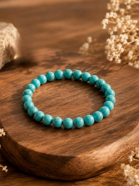 Turquoise Bracelet for Protection, Peace & Communication