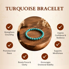 Turquoise Bracelet for Protection, Peace & Communication