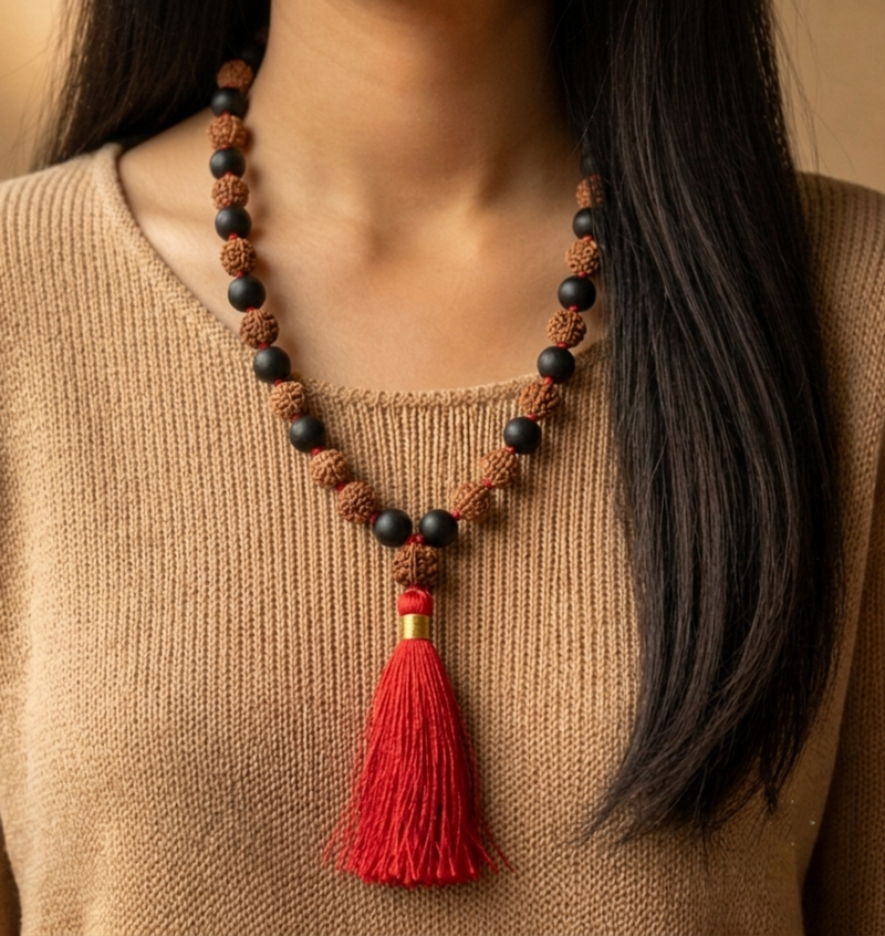 Karungali Mix Mala 8mm South Indian for Protection & Balance
