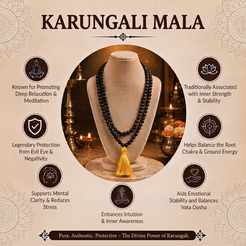 Karungali Mala  South Indian for Protection & Spiritual Energy