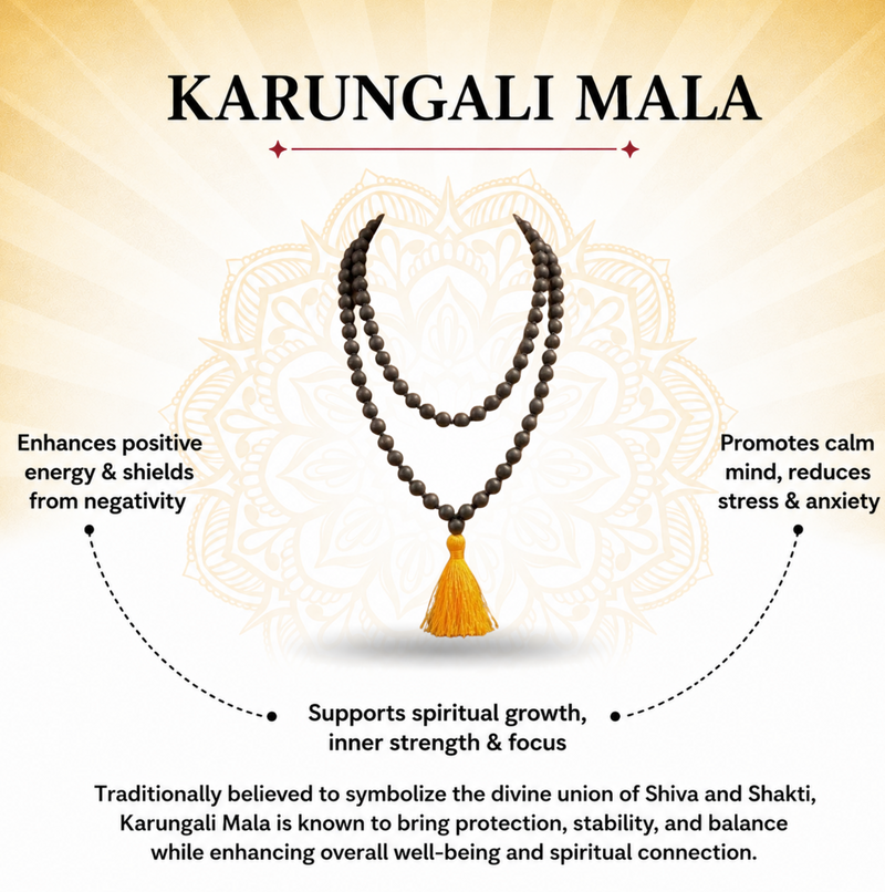 Karungali Mala  South Indian for Protection & Spiritual Energy